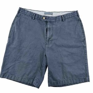 Peter Millar Mens Crown Crafted Shorts Size 35 Blue Gray Pima Cotton Golf Casual